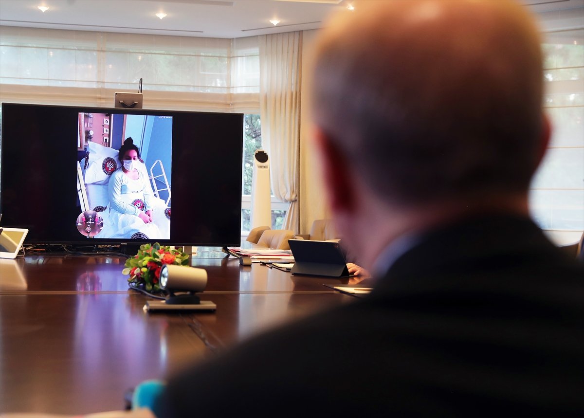 Cumhurbaşkanı Erdoğan, Cerrahpaşa'ya bağlandı