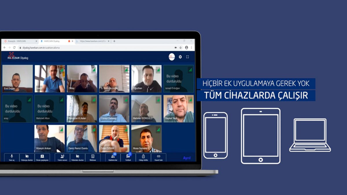 Yerli video konferans ürünü: HAVELSAN Diyalog