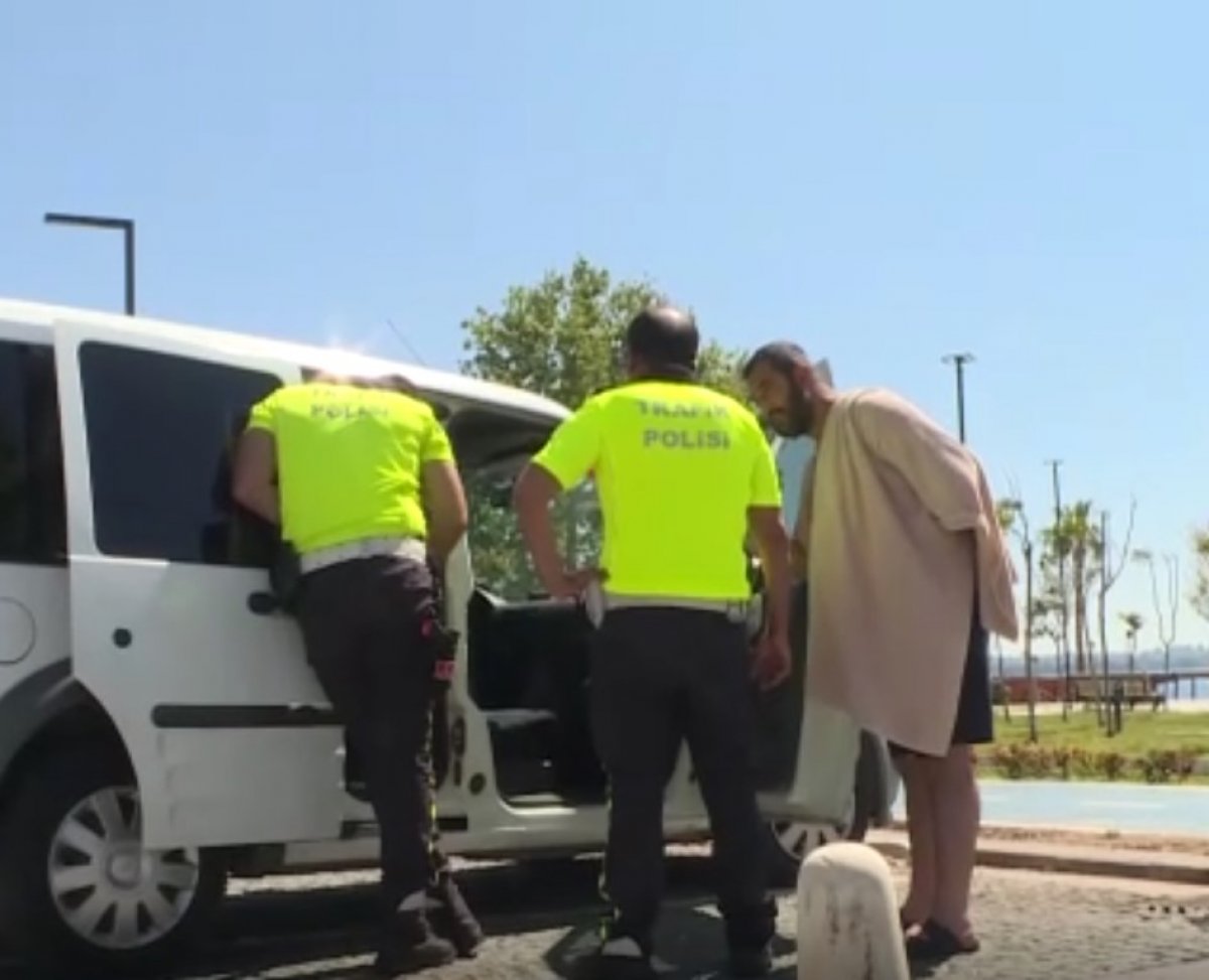 a Konyaaltı sahilini boş görünce dayanamadı, cezayı yedi