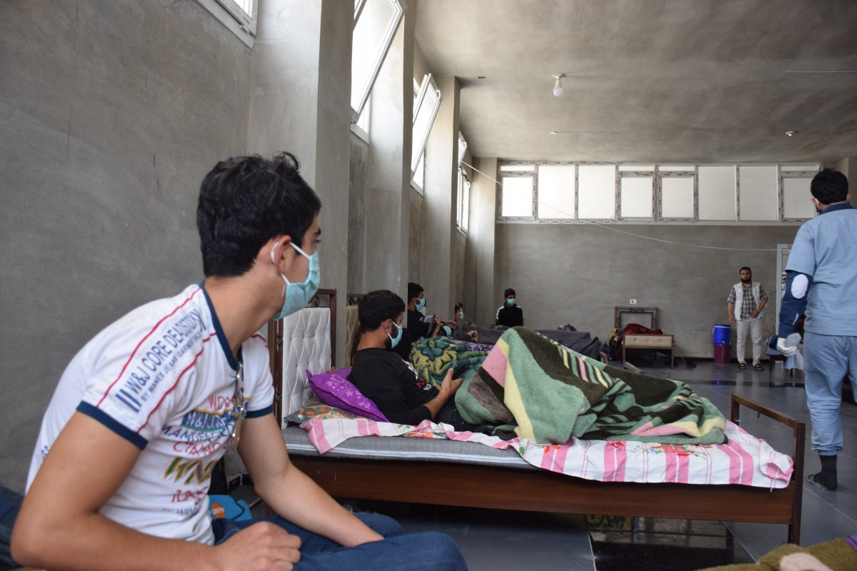 i İdlib'de karantina merkezi