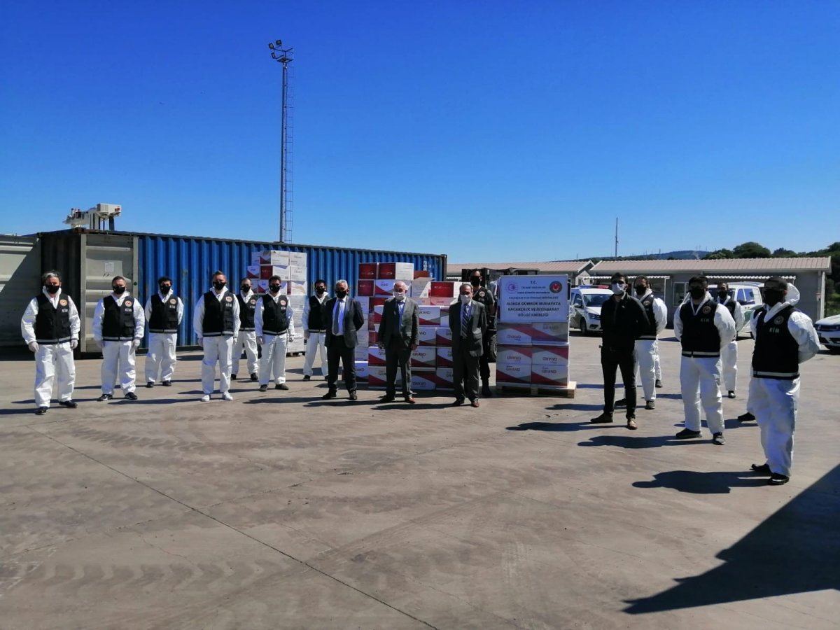 i İzmir’de rekor operasyon: 37 milyon makaron ele geçirildi