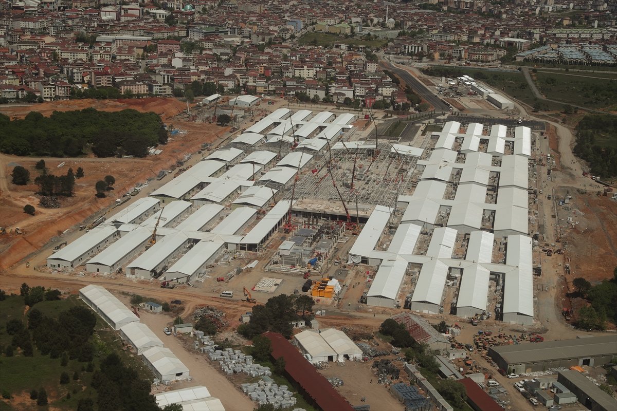 a Erdoğan Sancaktepe'deki salgın hastanesini denetledi