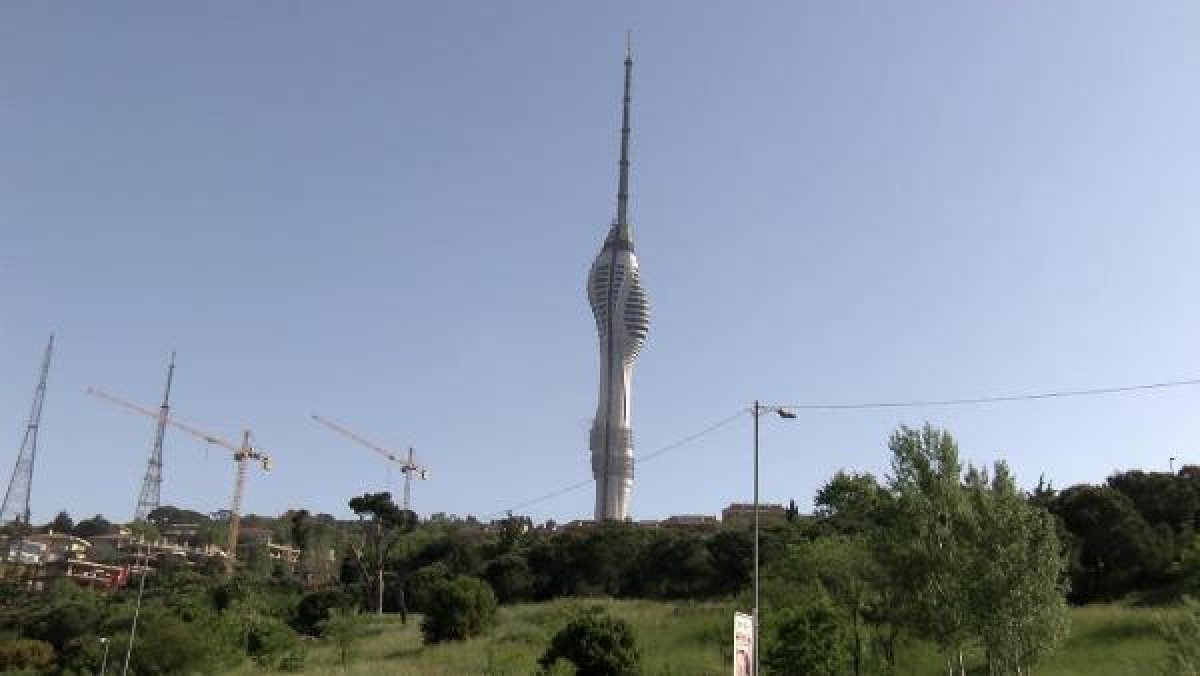 dha Çamlıca Kulesi'nde yangın çıktı