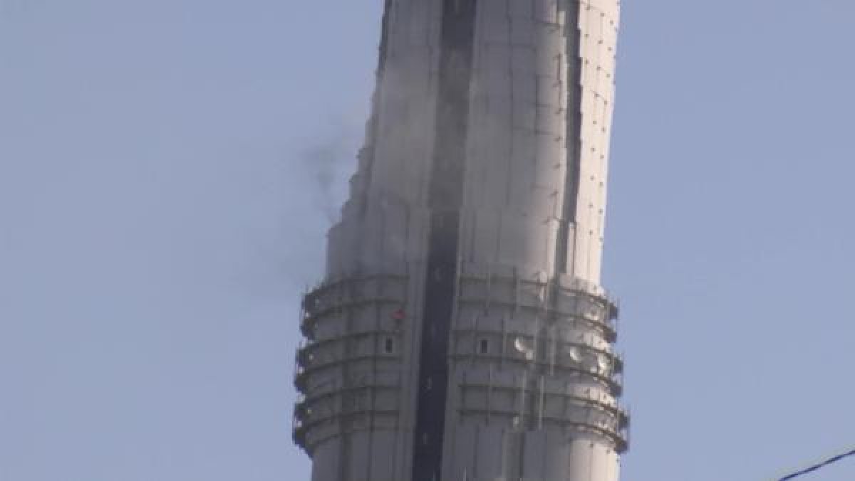 dha Çamlıca Kulesi'nde yangın çıktı