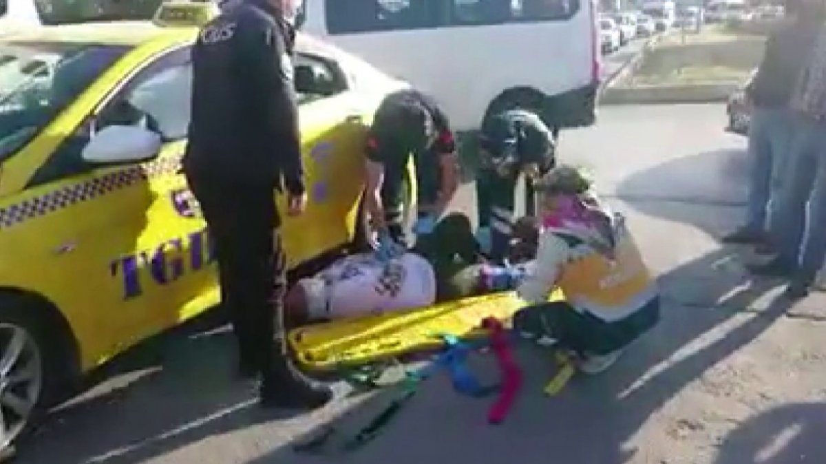 Tuzla'da kaza sonrası canlı yayın yaptı