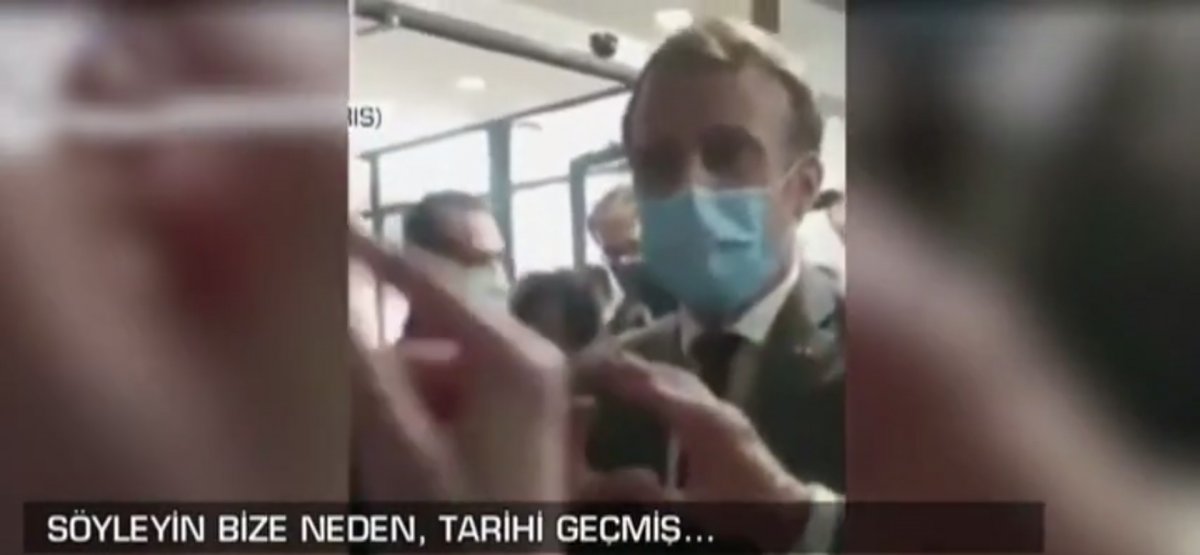 Hemşireler, Macron'a tepki gösterdi