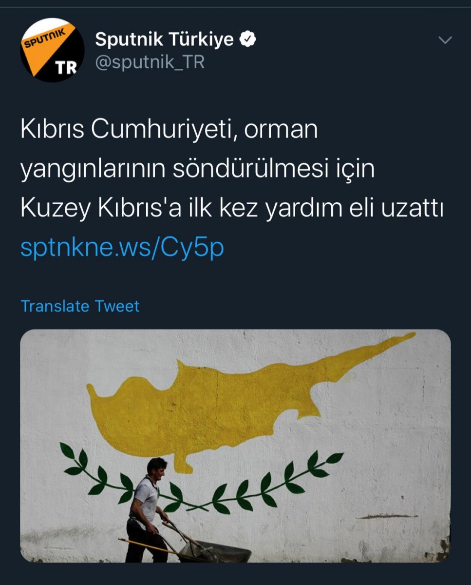 Sputnik, Kıbrıs'ı Rumlara verdi