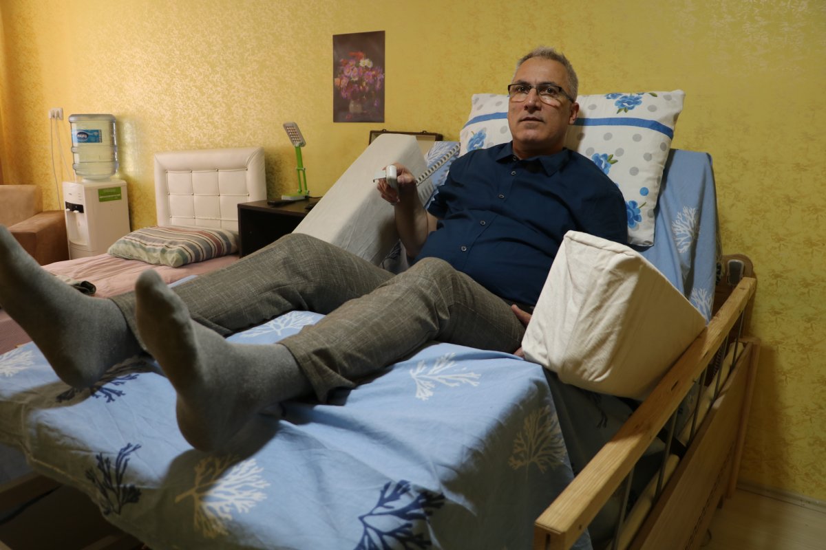 i Hastalığında aklına koyduğu özel yatağı yaptı