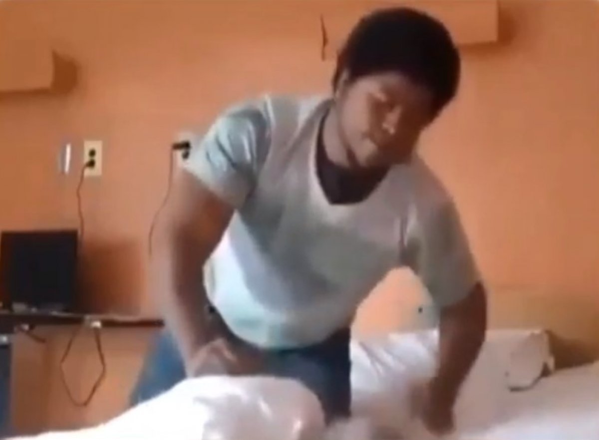 Amerika'da yaşlı bakımevinde şiddet kamerada