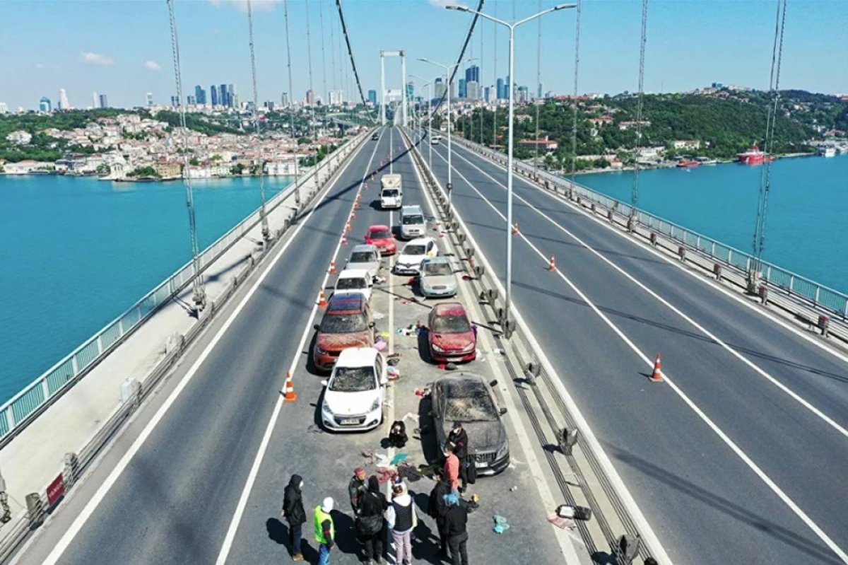 15 Temmuz Şehitler Köprüsü'ne film seti kuruldu