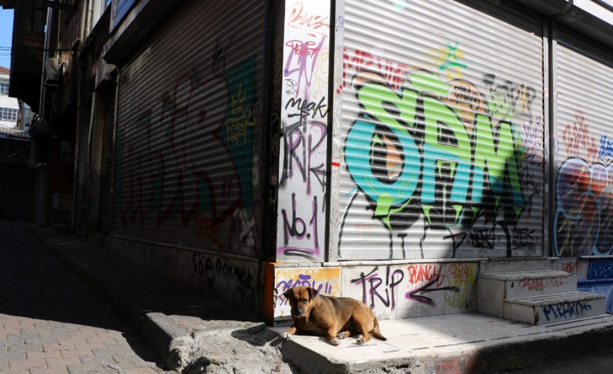 i Kepenklerin indiği İstanbul’da grafitiler konuşuyor