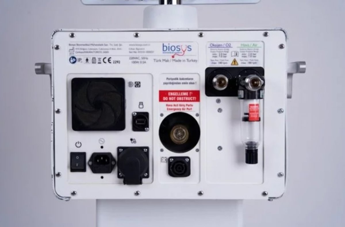 Binin üzerinde solunum cihazı ihraç edildi