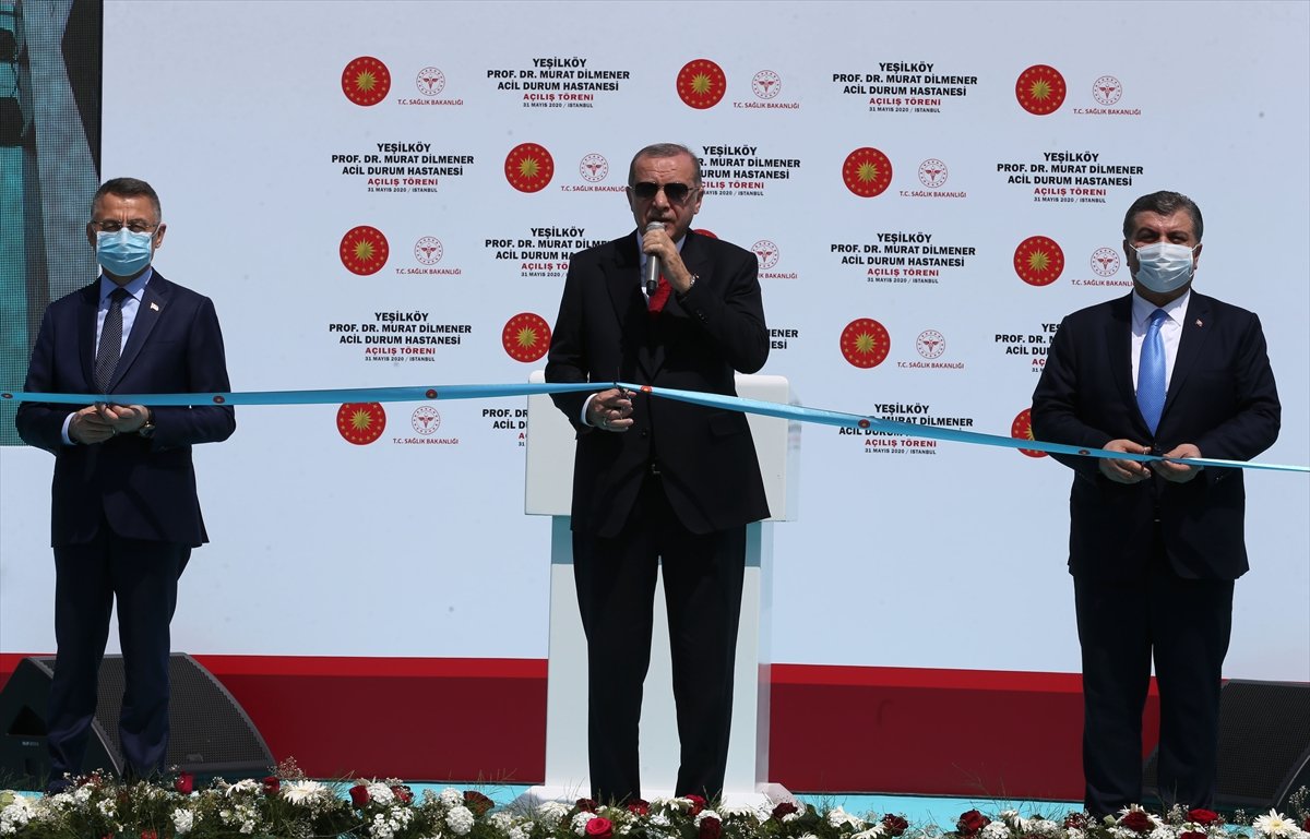 Yeşilköy'deki salgın hastanesi açıldı