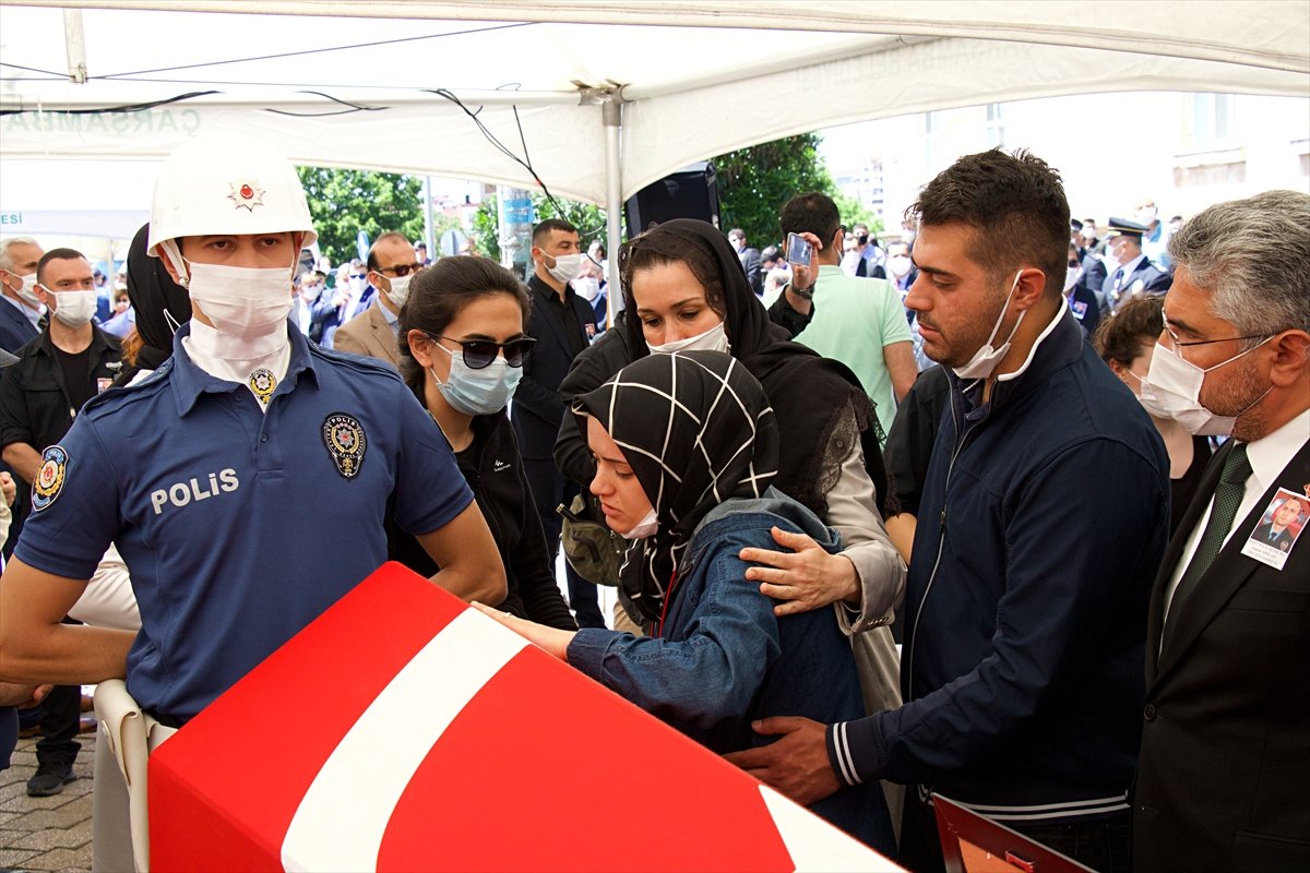 Şehit polis memuru Samsun'da son yolculuğuna uğurlandı