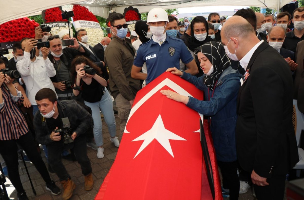 Şehit polis memuru Samsun'da son yolculuğuna uğurlandı