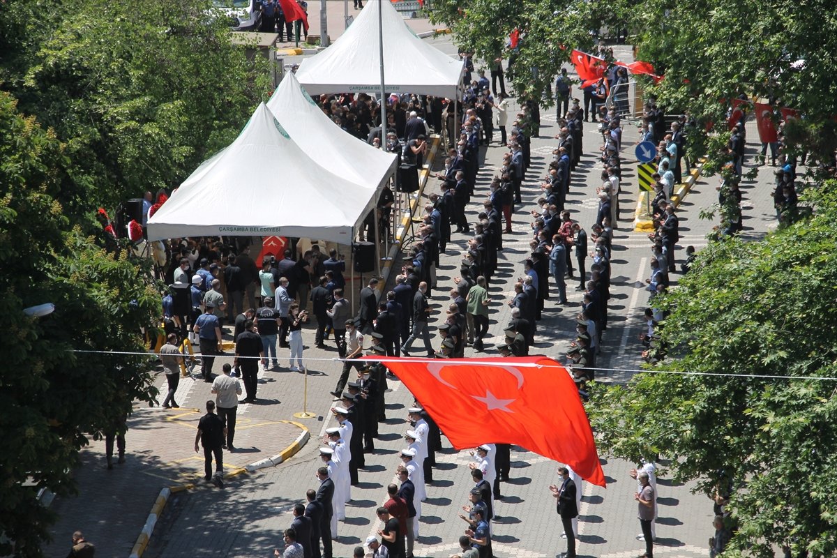 Şehit polis memuru Samsun'da son yolculuğuna uğurlandı