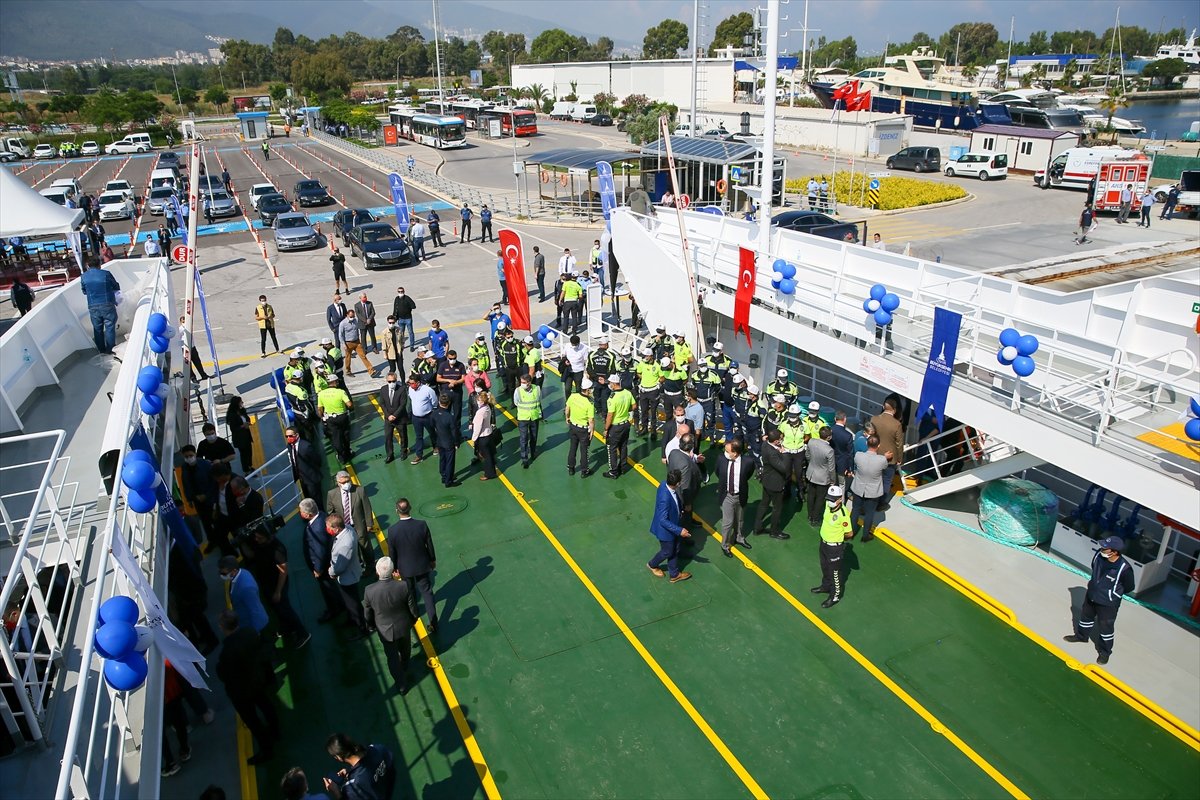a Fethi Sekin'in isminin verildiği feribot denize indirildi