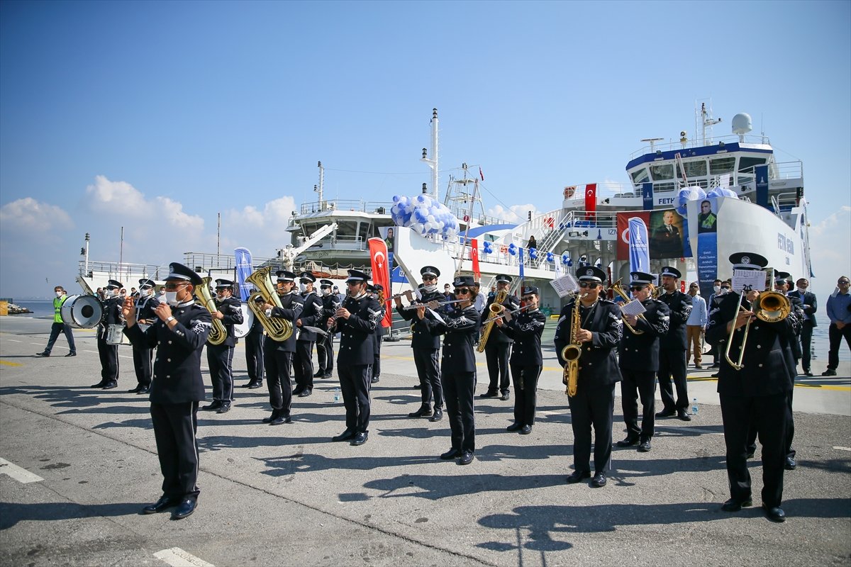 a Fethi Sekin'in isminin verildiği feribot denize indirildi
