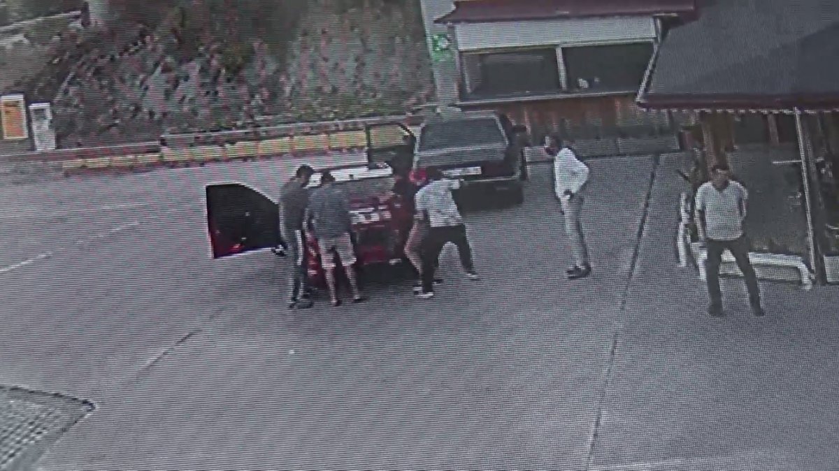 Antalya'da akaryakıt istasyonunda dehşet anları