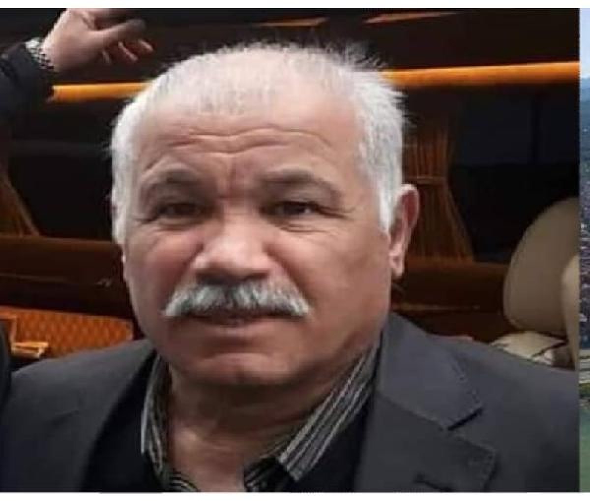 Trabzon'da muhtarın akrabası tarafından vurulma anı