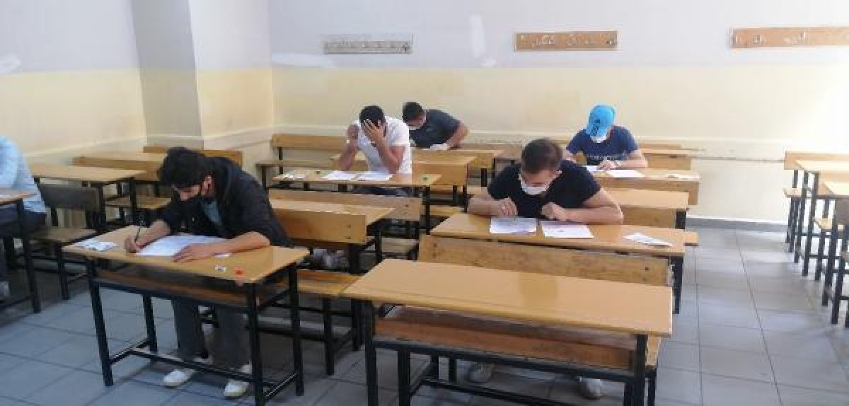 Normalleşme sürecindeki ilk sınav yapıldı