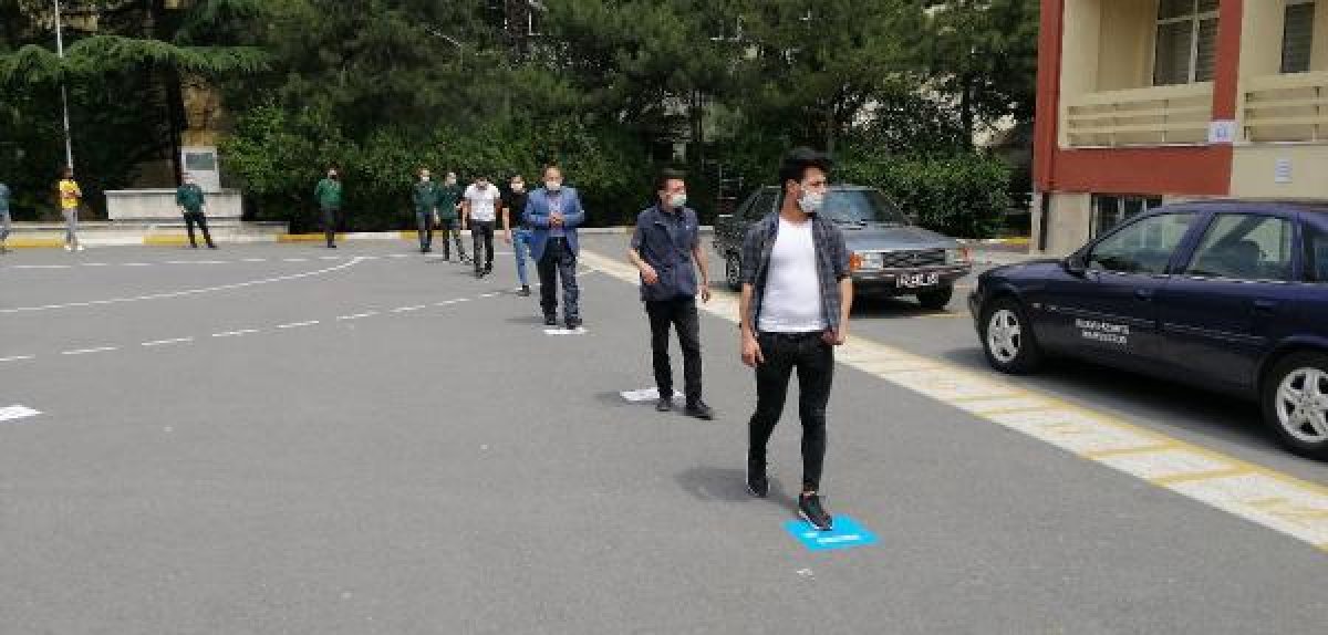 Normalleşme sürecindeki ilk sınav yapıldı