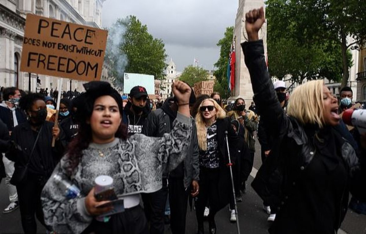 Madonna, George Floyd protestosunda