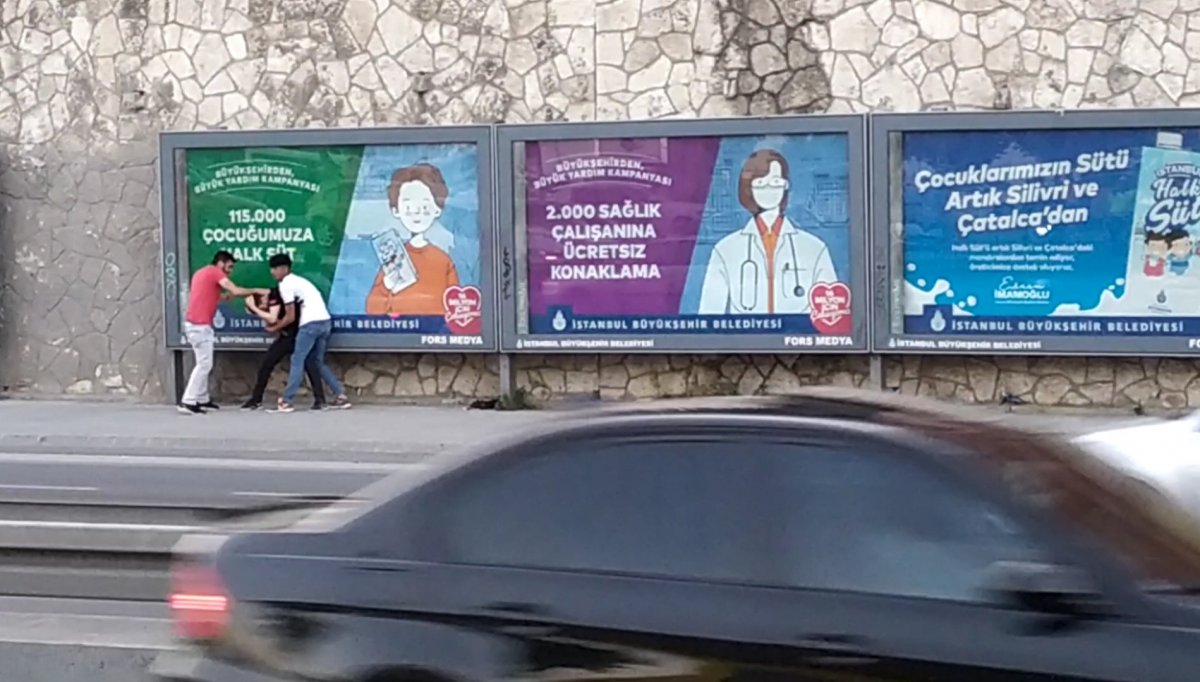 Bakırköy sahilinde, tuvalet sırasında kavga çıktı