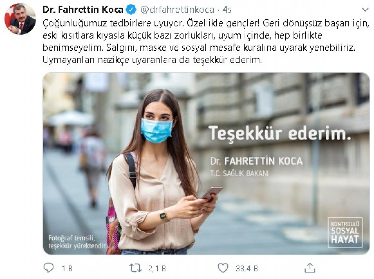 Bakan Koca: Kurallara uymayanları nazikçe uyaralım