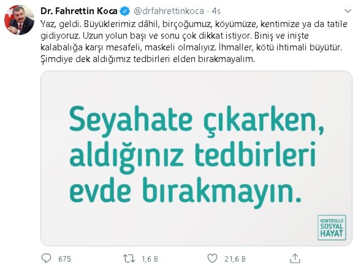 Bakan Koca: Kurallara uymayanları nazikçe uyaralım