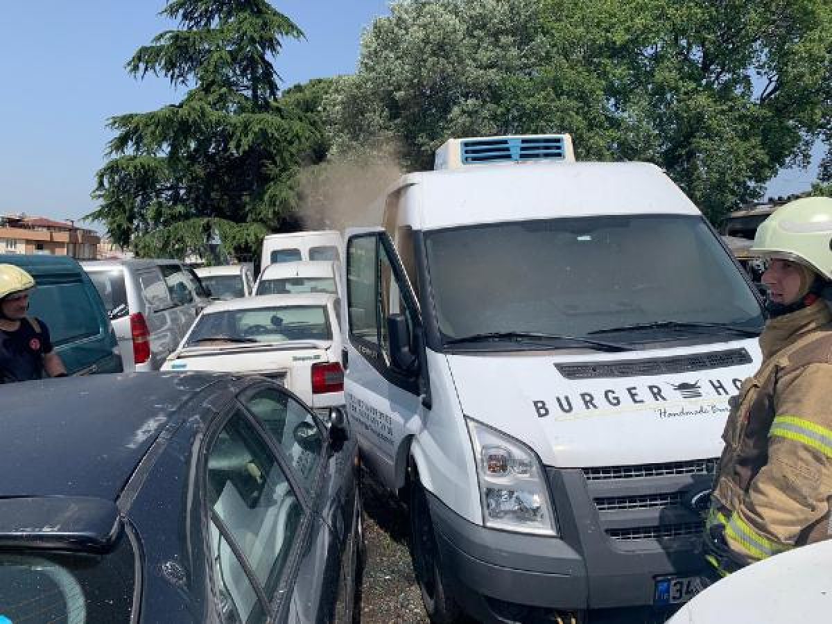 d Kartal'da, Yediemin Otoparkı'nda yangın çıktı