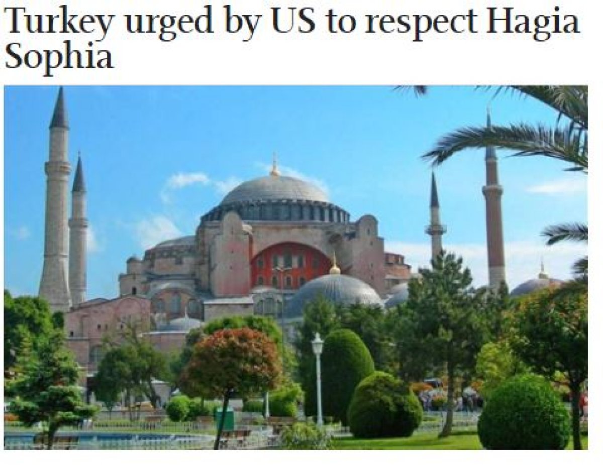 Yunanistan ve Rusya'nın Ayasofya endişesi