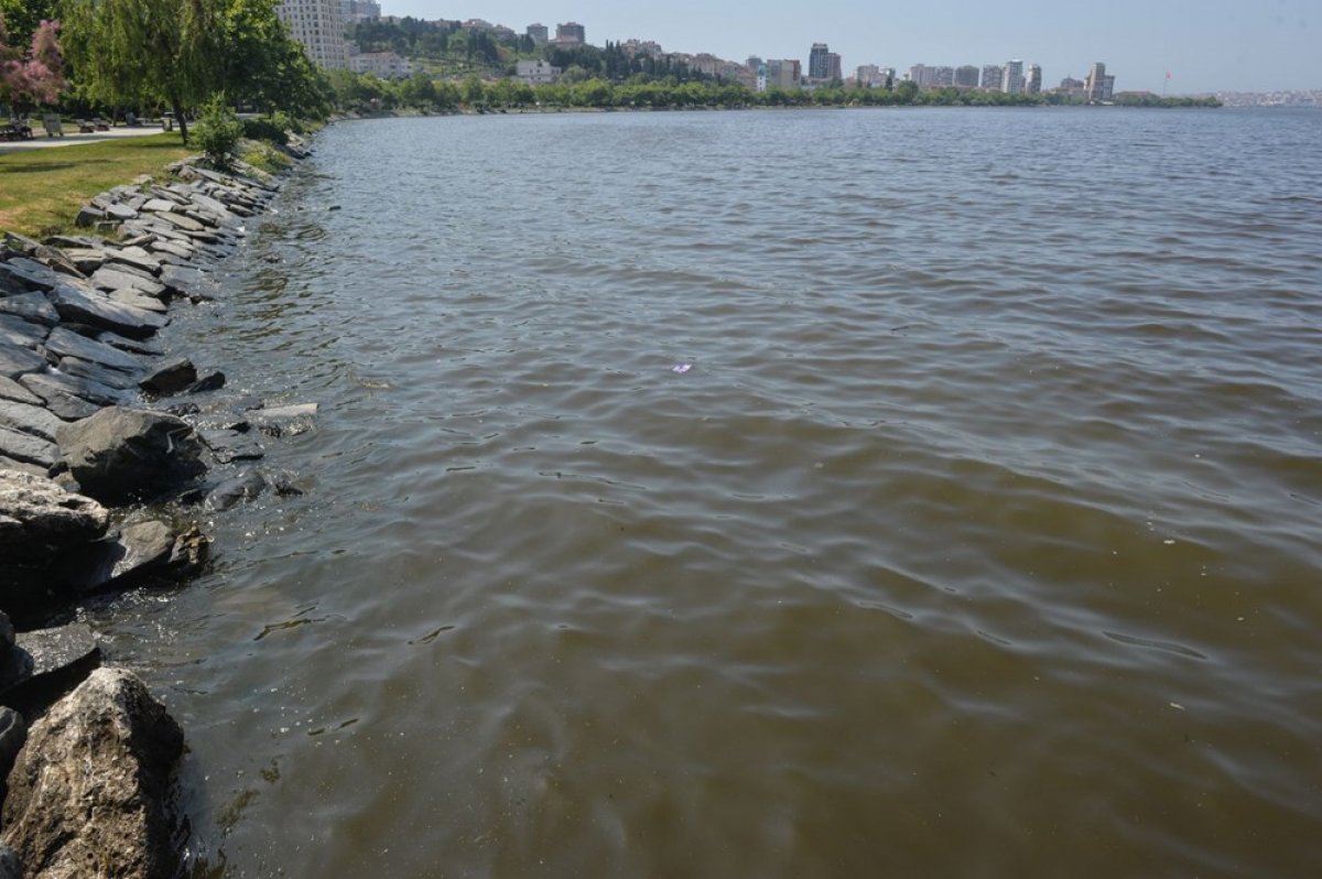 dha Küçükçekmece Gölü'ne bırakılan atık sular görüntülendi
