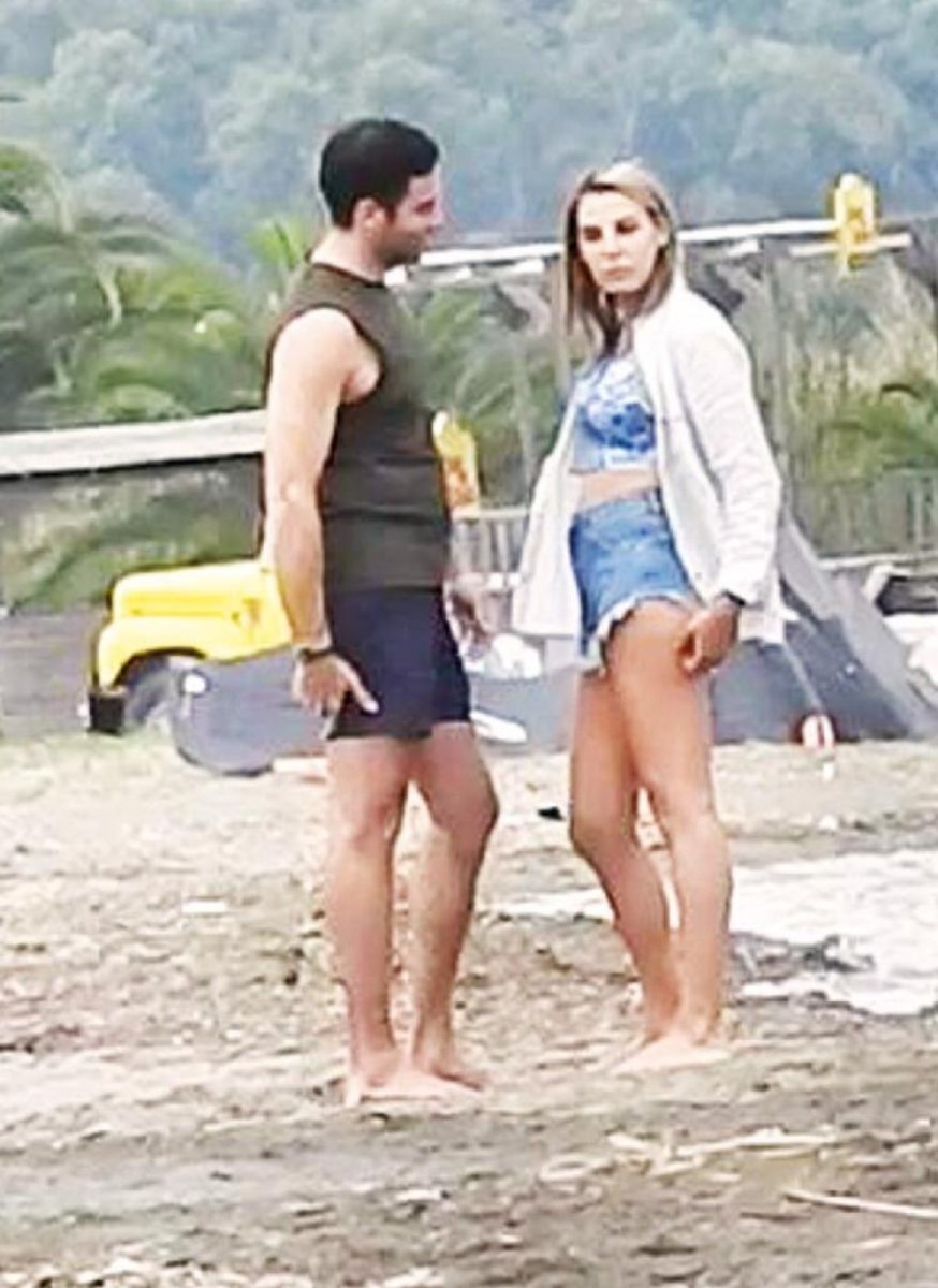 Aslışah Alkoçlar, sevgilisiyle sörf yapmaya gitti