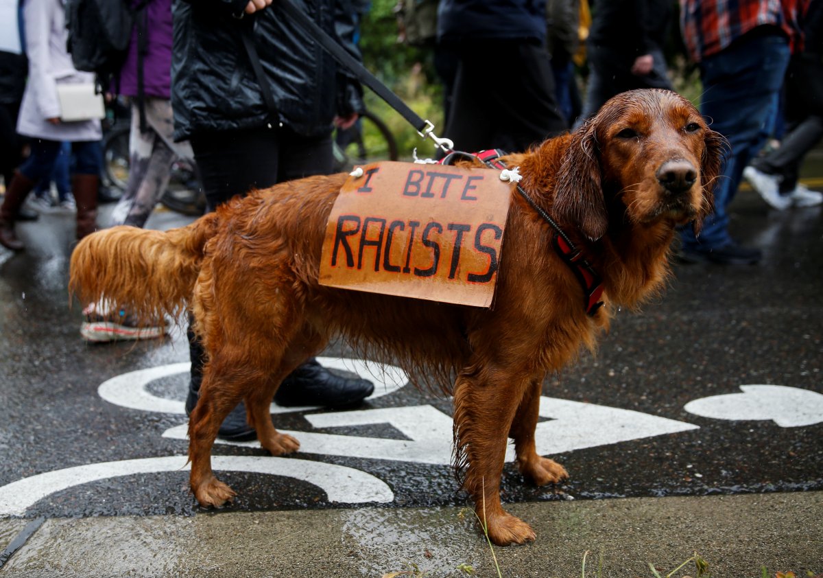 r Washington'da ırkçılık karşıtı sessiz protesto