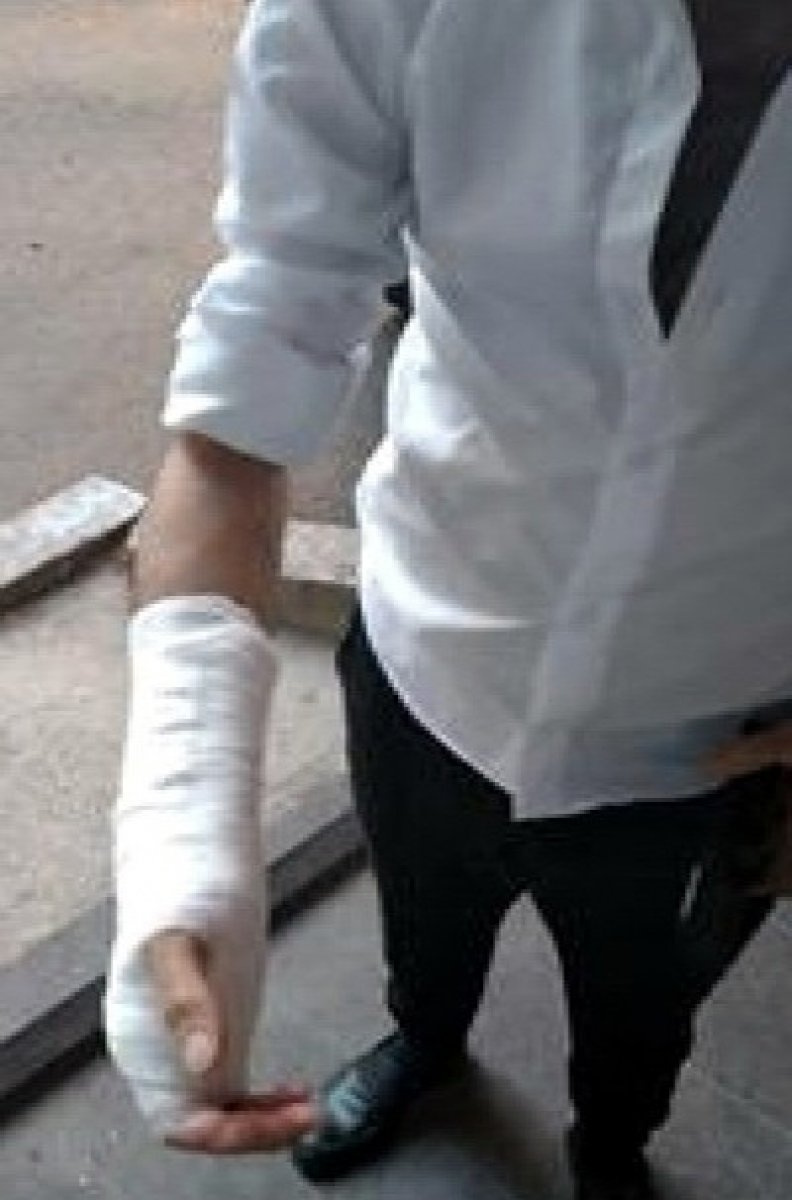 Gaziantep'te sağlık çalışanlarına palalı saldırı