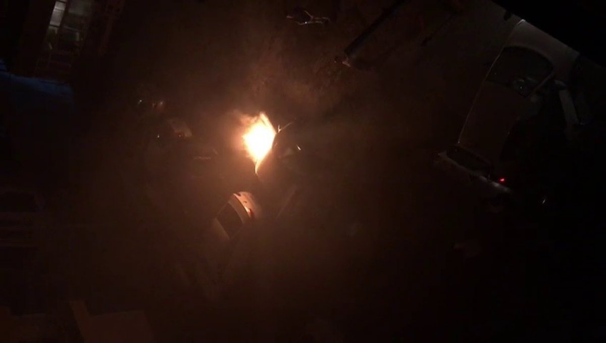 i Karabük'te sürücünü çalıştırdığı araç alev aldı