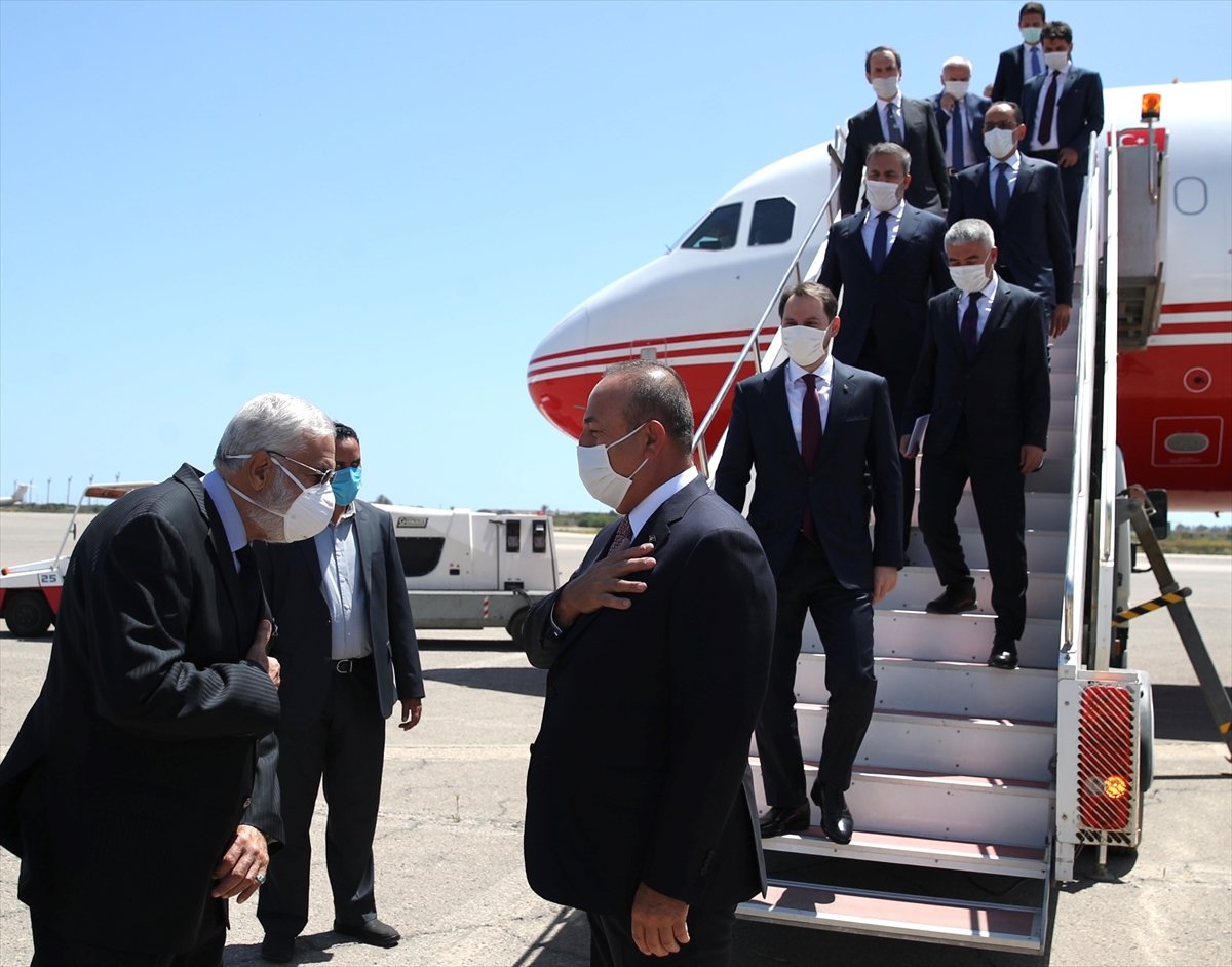 a Türk heyeti Libya'ya gitti
