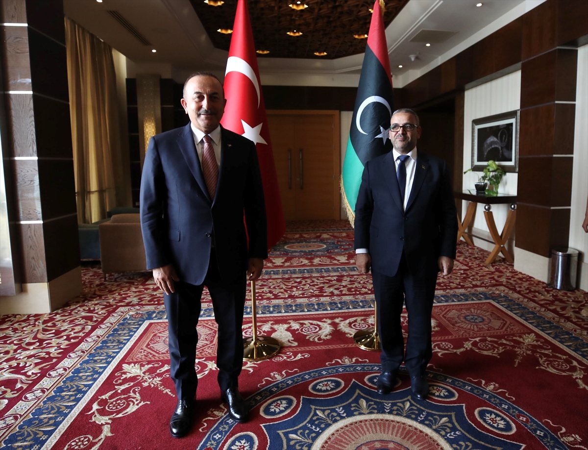 a Türk heyeti Libya'ya gitti