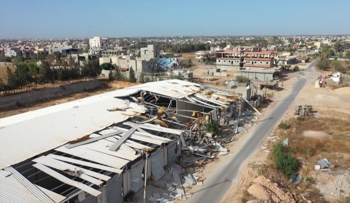 a Libya'da Hafter'in yol açtığı yıkımın görüntüleri