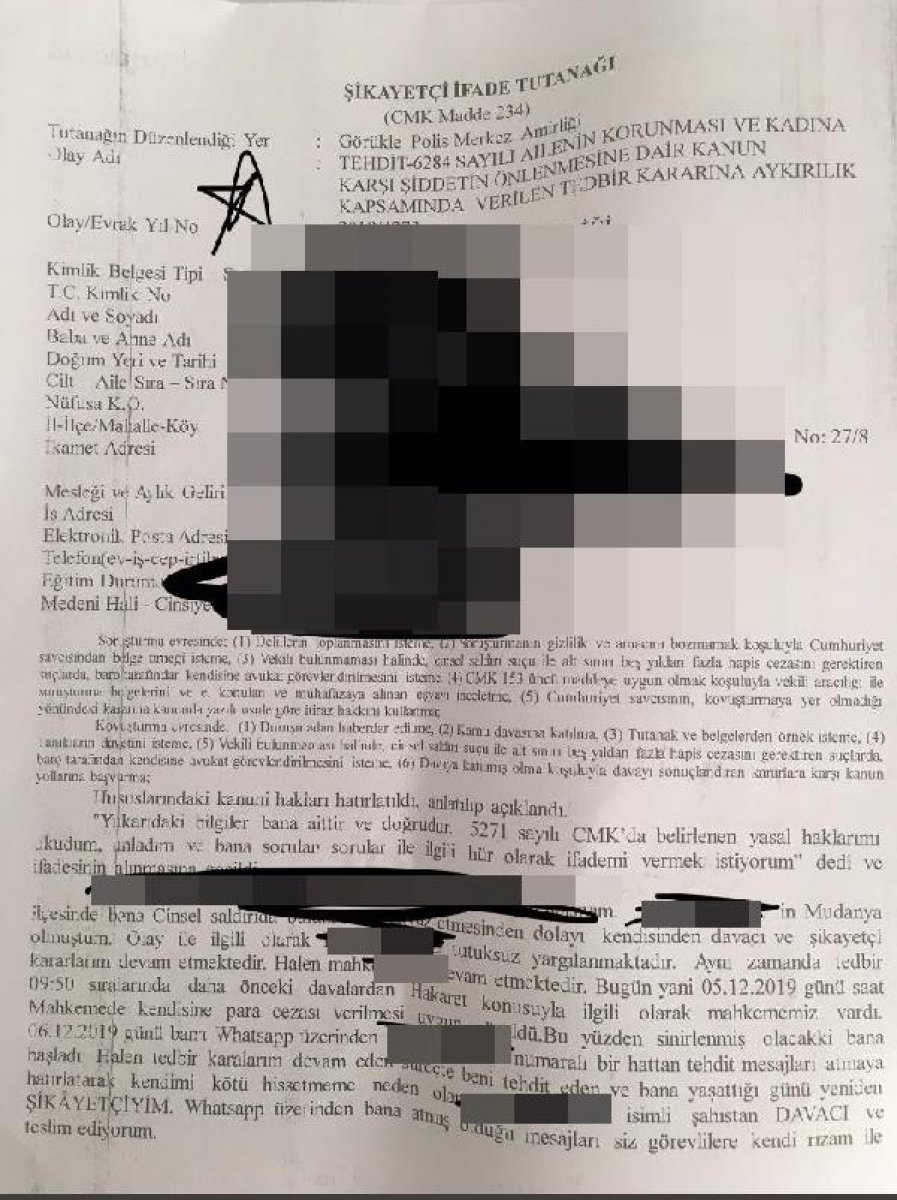 Derya Y.'ye cinsel saldırı sanığının davası başladı