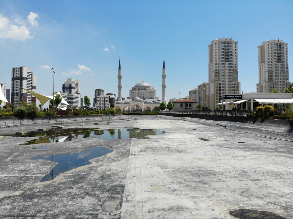 İBB'nin Hoşdere Millet Bahçesi boş ve atıl durumda