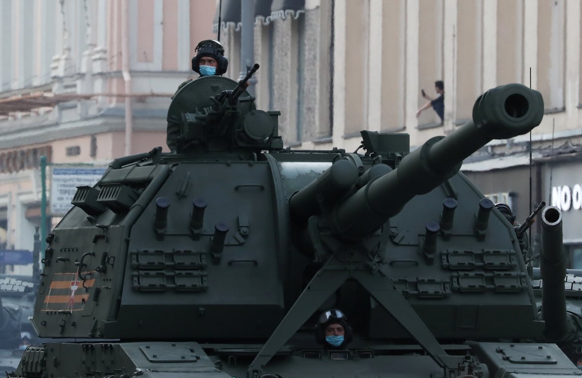 r Moskova'da askeri geçit provası