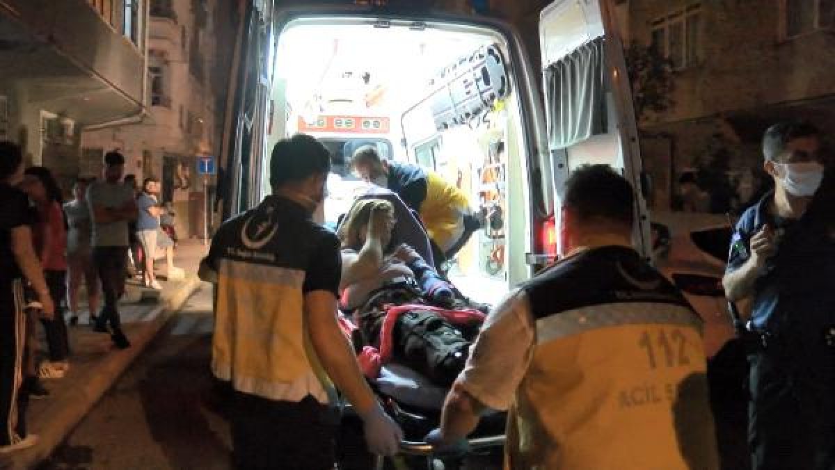 d Bakırköy'de darbedilen kadın pencereden atladı