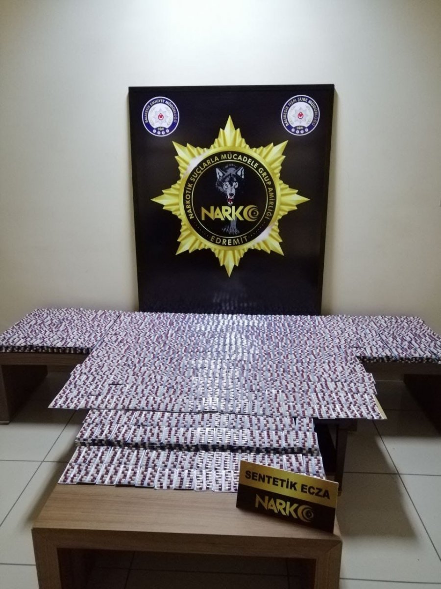 i Balıkesir'de 13 bin uyuşturucu hap ele geçirildi