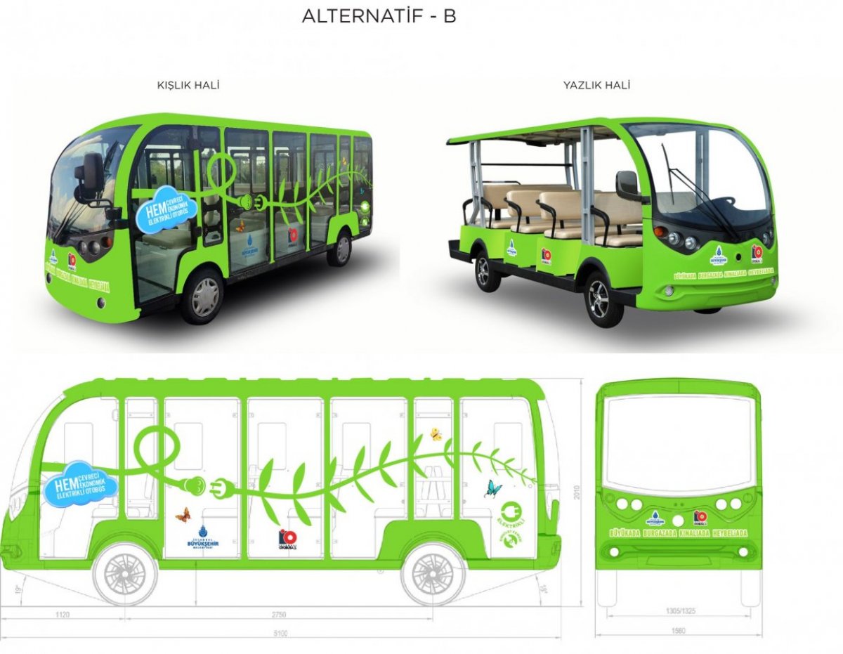 Adalar'da elektrik araçların kullanımına başlandı