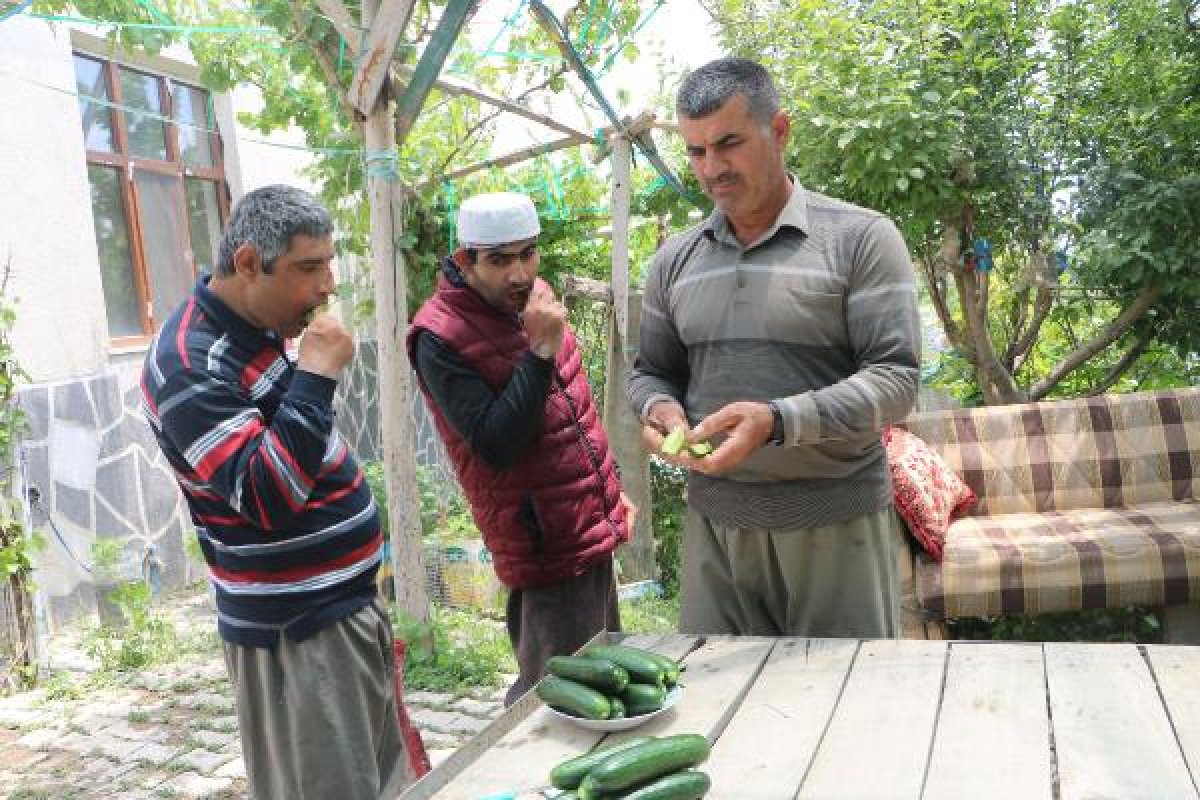 d Hakkari'de engelli 4 çocuğuna gözü gibi bakıyor