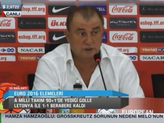 Fatih Terim Letonya maçı sonrası konuştu