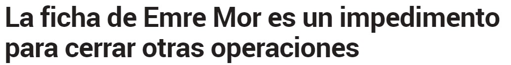 Celta Vigo, Emre Mor'u satıyor