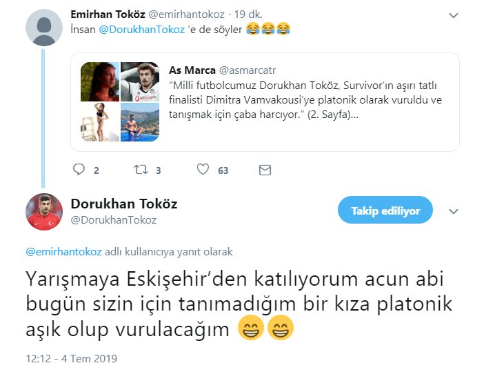 Dorukhan'dan güldüren Dimitra Vamvakousi yorumu